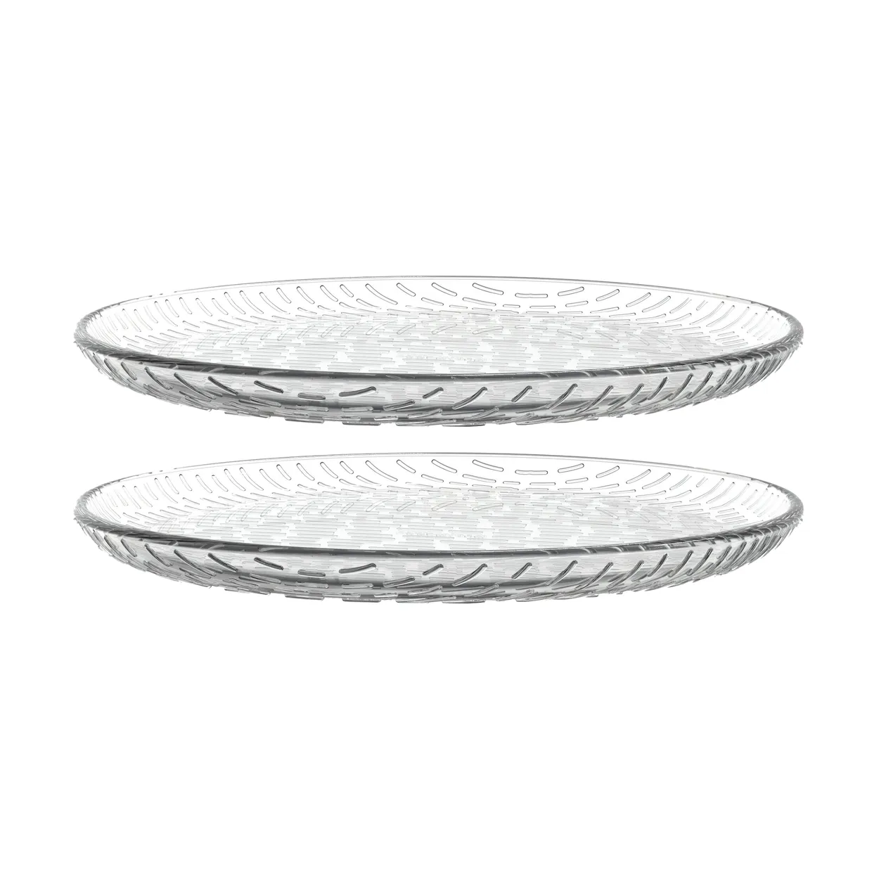 Marimekko Syksy side plate glass o17 cm 2-pack Clear