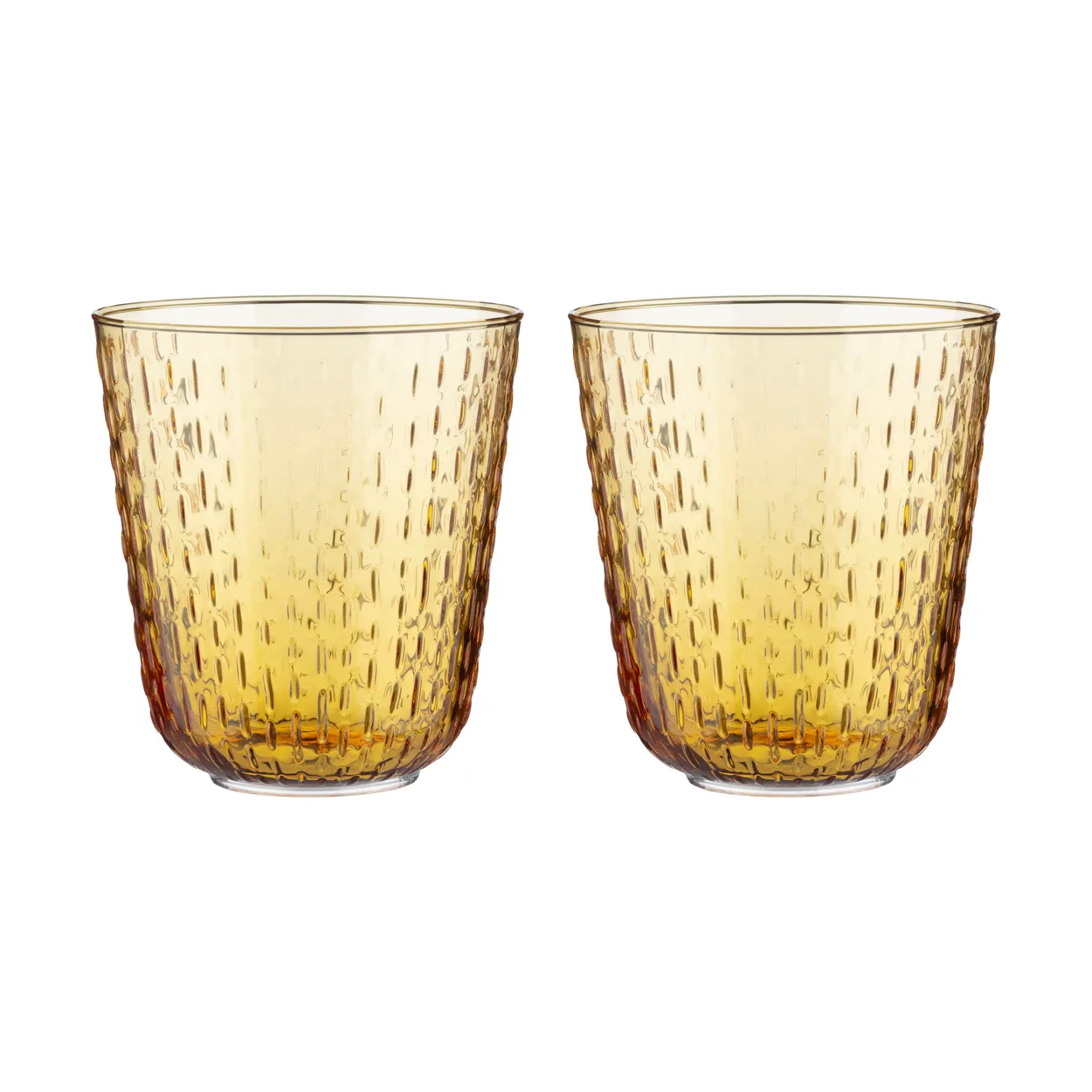 Marimekko Syksy tumbler glass 36 cl 2-pack Beige | Scandinavian Design | Drinking glasses & tumblers | Beige