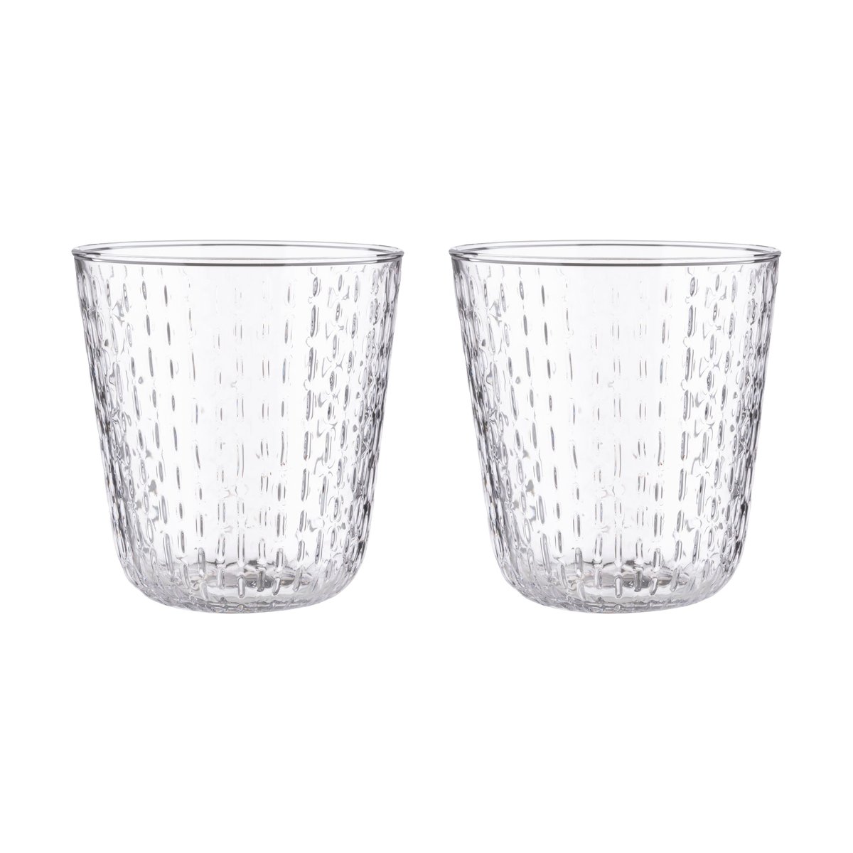 Marimekko Syksy tumbler glass 36 cl 2-pack Clear | Scandinavian Design | Drinking glasses & tumblers | Transparent
