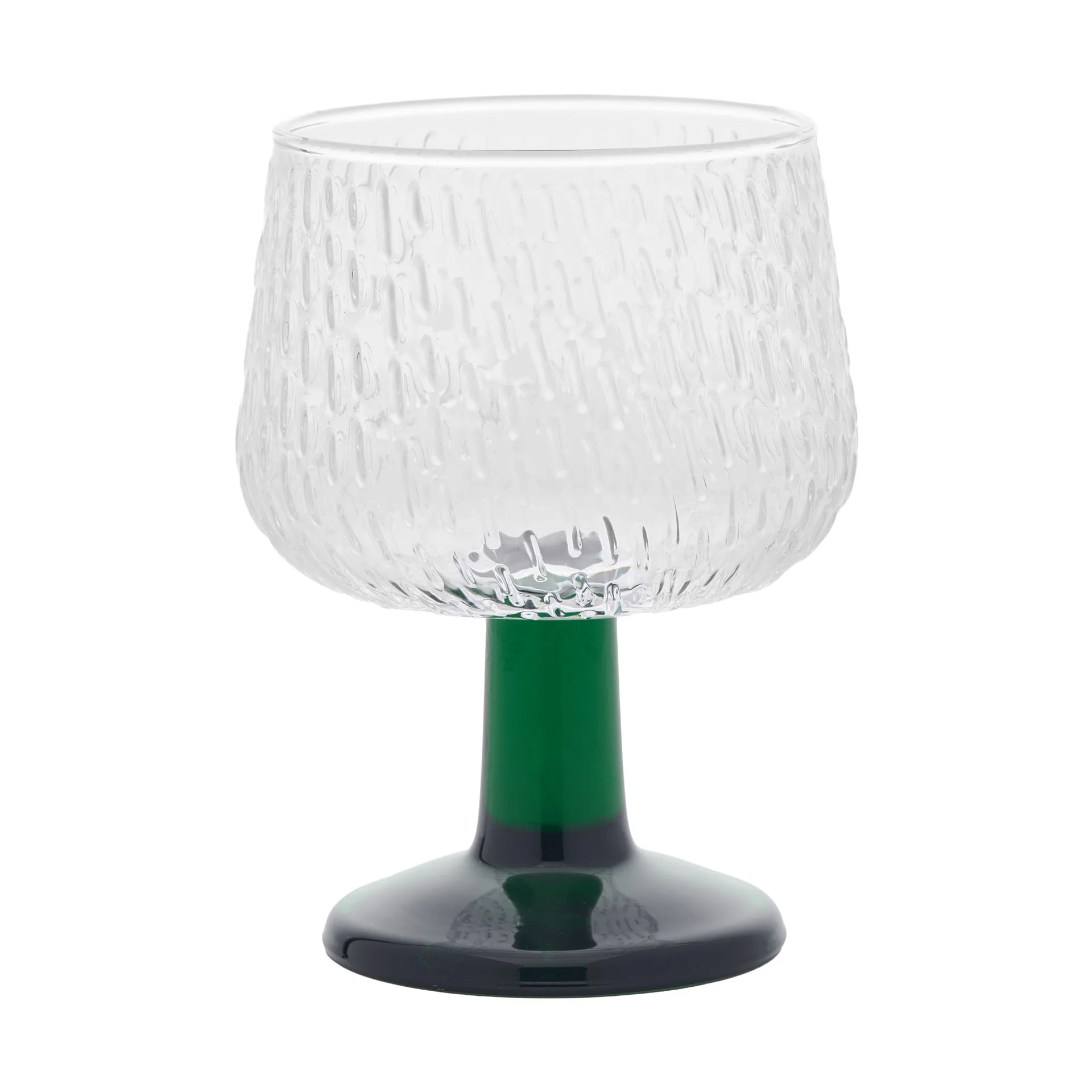 Syksy wine glass 2,5 dl, Clear-green Marimekko