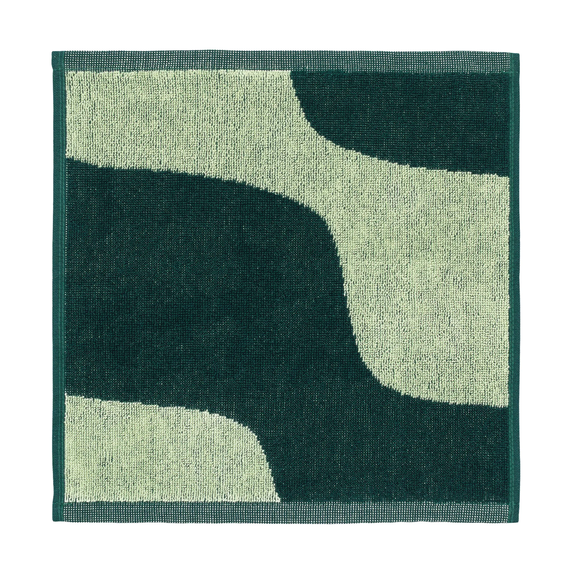 Taifuuni mini towel 30x30 cm, Pear-dark green Marimekko