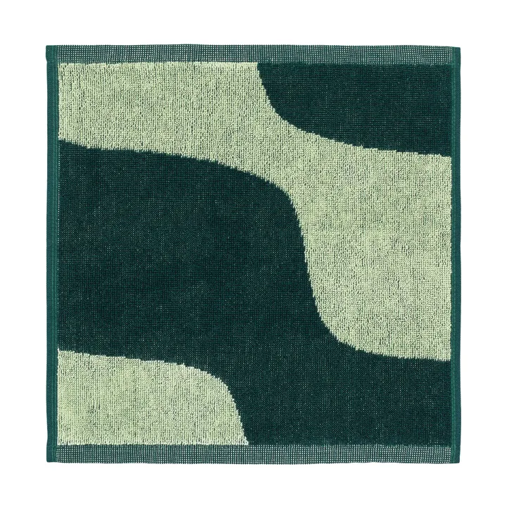 Taifuuni mini towel 30x30 cm - Pear-dark green - Marimekko