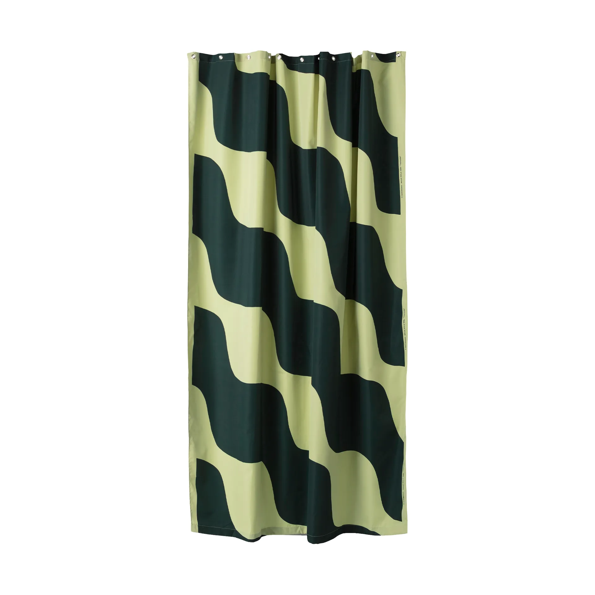 Taifuuni shower curtain 180x200 cm, Pear-dark green Marimekko