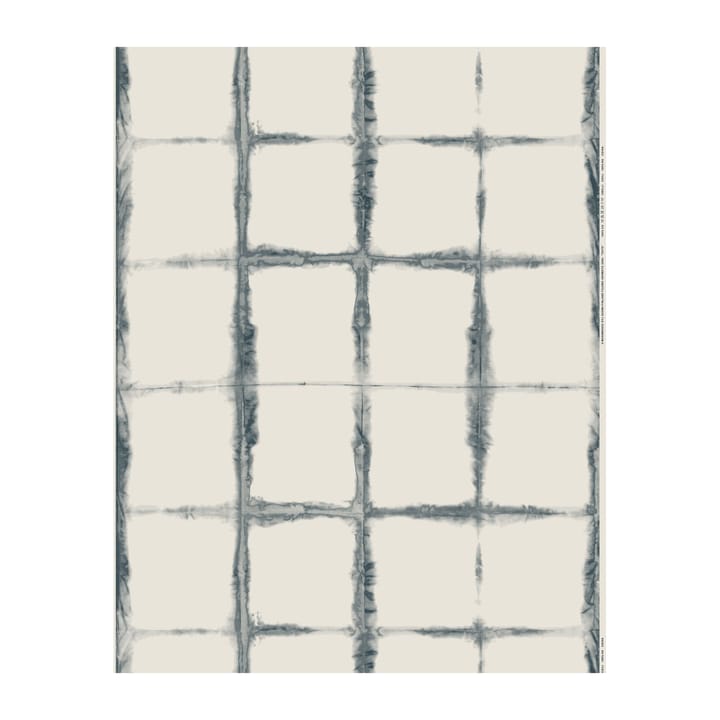 Taite fabric cotton wool-hemp - White-dark blue - Marimekko