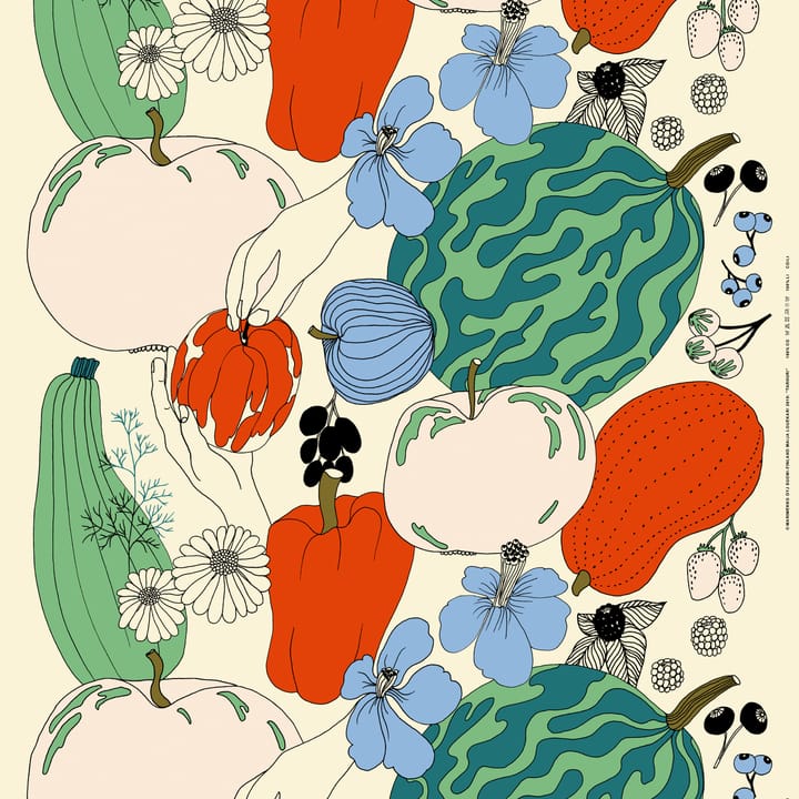 Tarhuri fabric cotton-linen, multi Marimekko