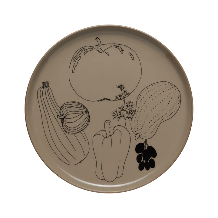 Tarhuri plate 20 cm - brown - Marimekko
