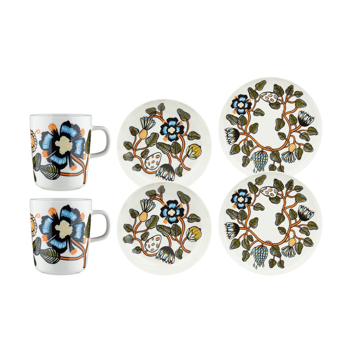 Marimekko Tiara dinnerware set 6 pieces White | Scandinavian Design | Table settings & starter sets | White