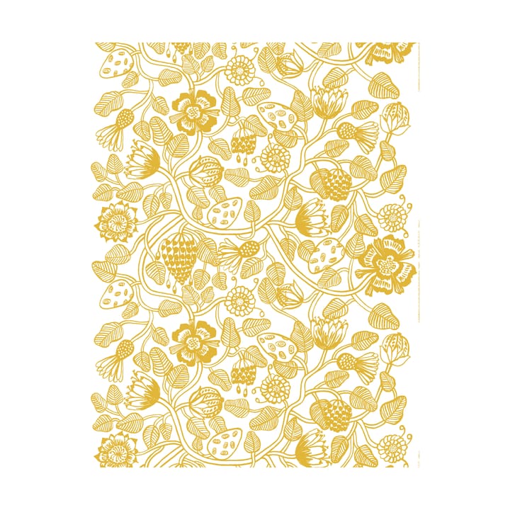 Tiara fabric - White-gold - Marimekko