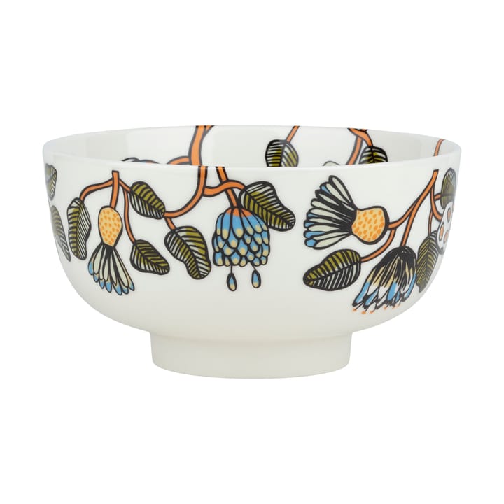 Tiara serving bowl 1.5 L - White-warm orange-green - Marimekko