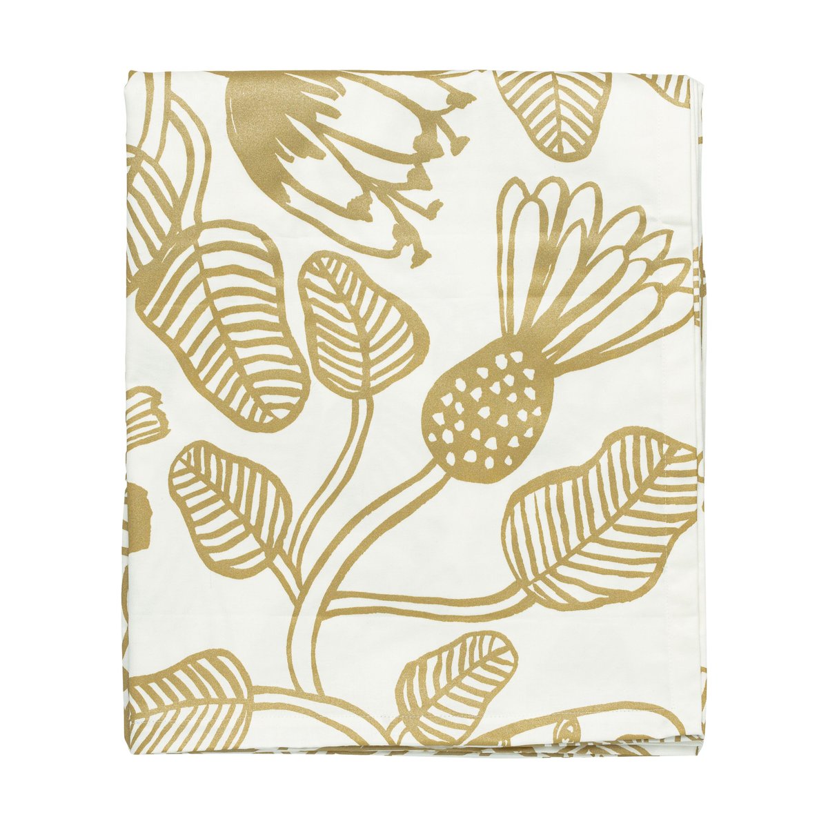Marimekko Tiara tablecloth 135x250 cm White-gold