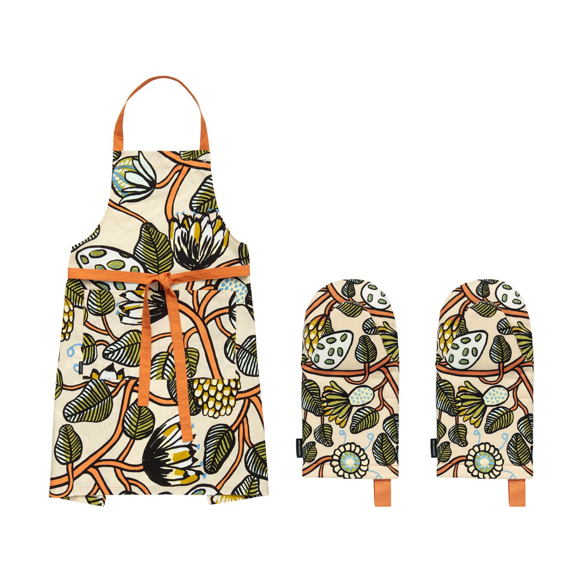Marimekko Tiara textile set 3 pieces Beige | Scandinavian Design | Aprons | Beige