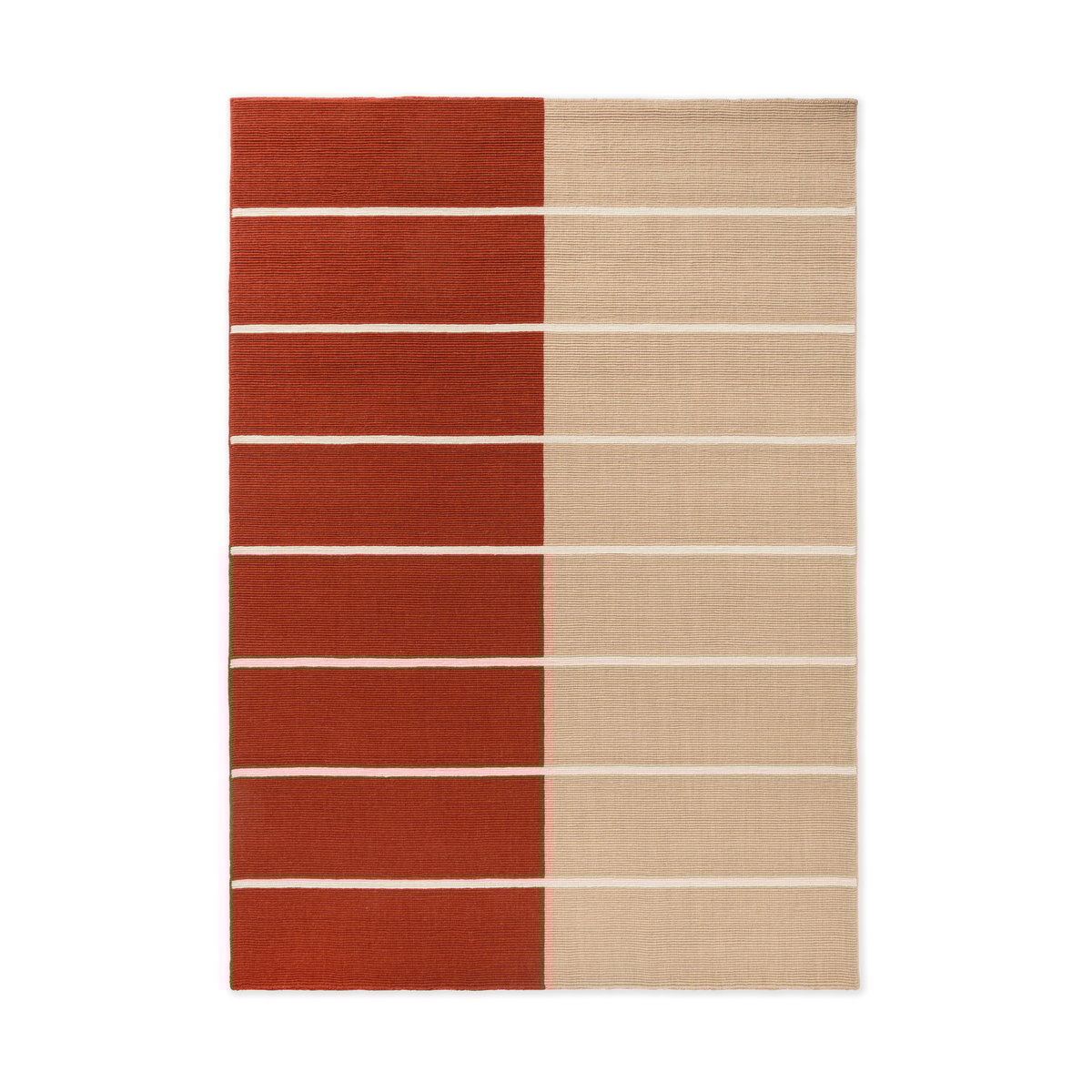 Marimekko Tiibet wool rug Burnt orange, 140x200 cm | Scandinavian Design | Wool rugs | Orange