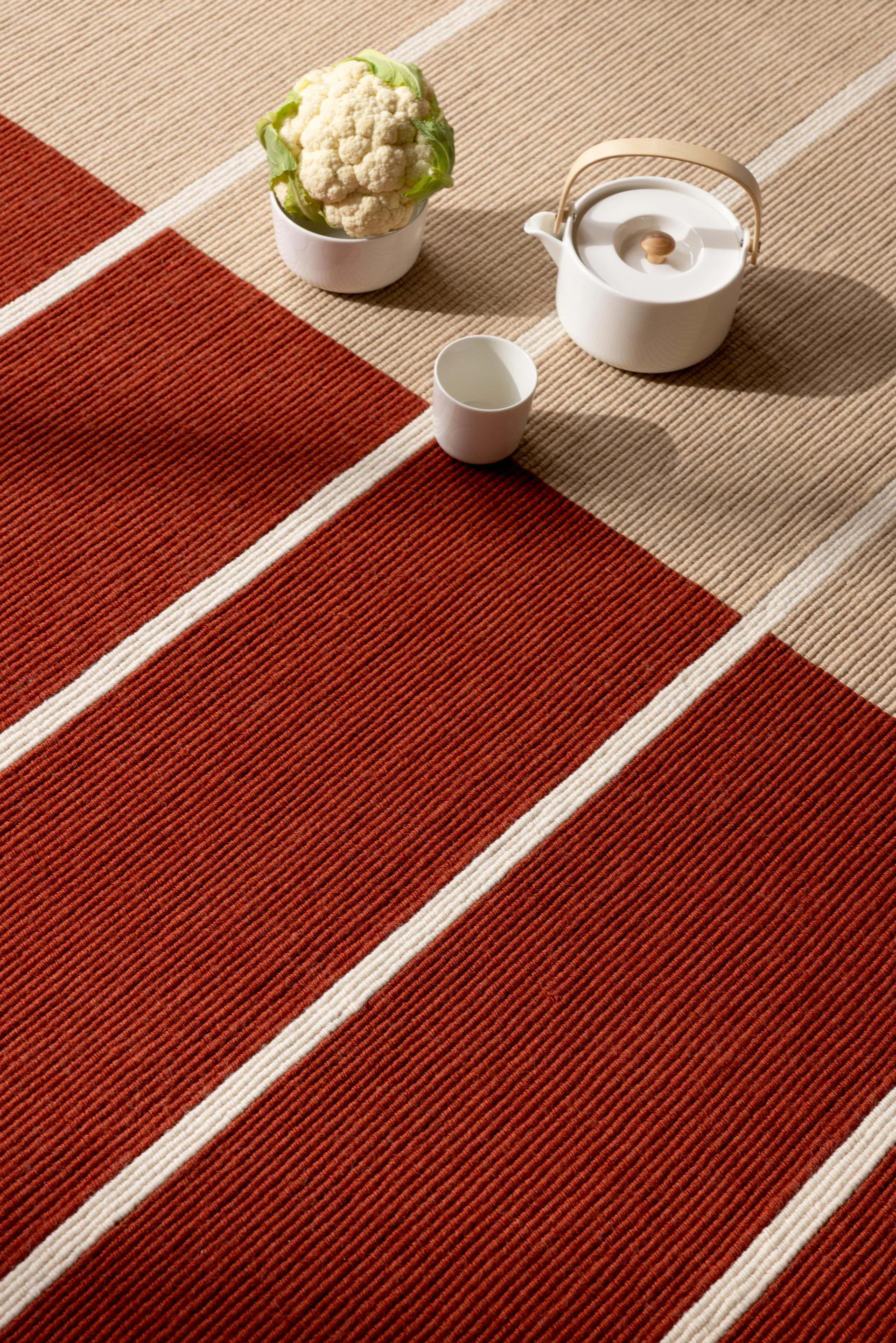 Tiibet wool rug, Burnt orange, 140x200 cm Marimekko