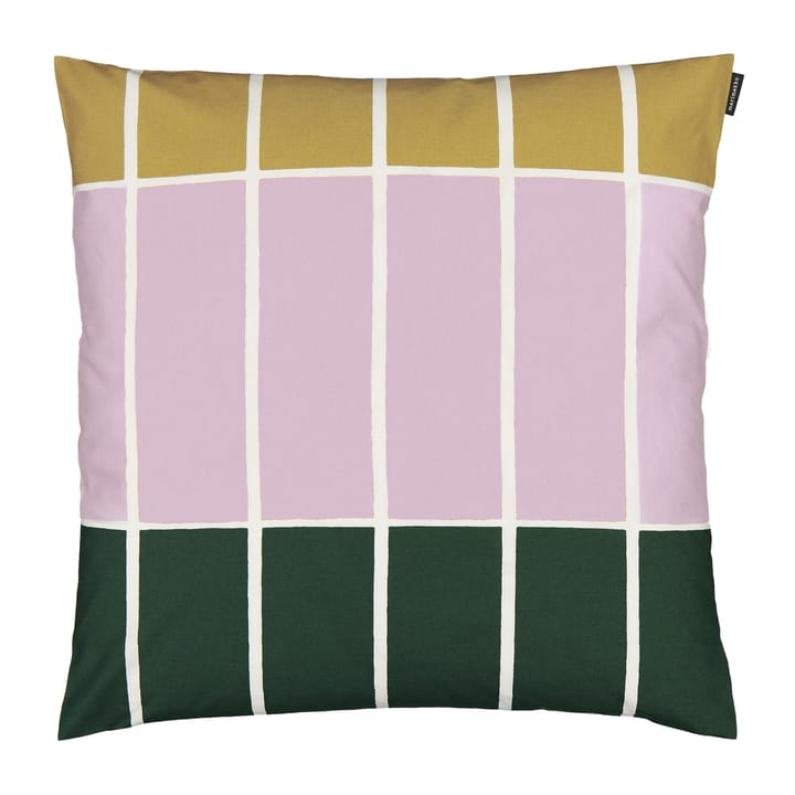 Tiiliskivi cushion cover 50x50 cm - Beige-pink-darkgreen - Marimekko