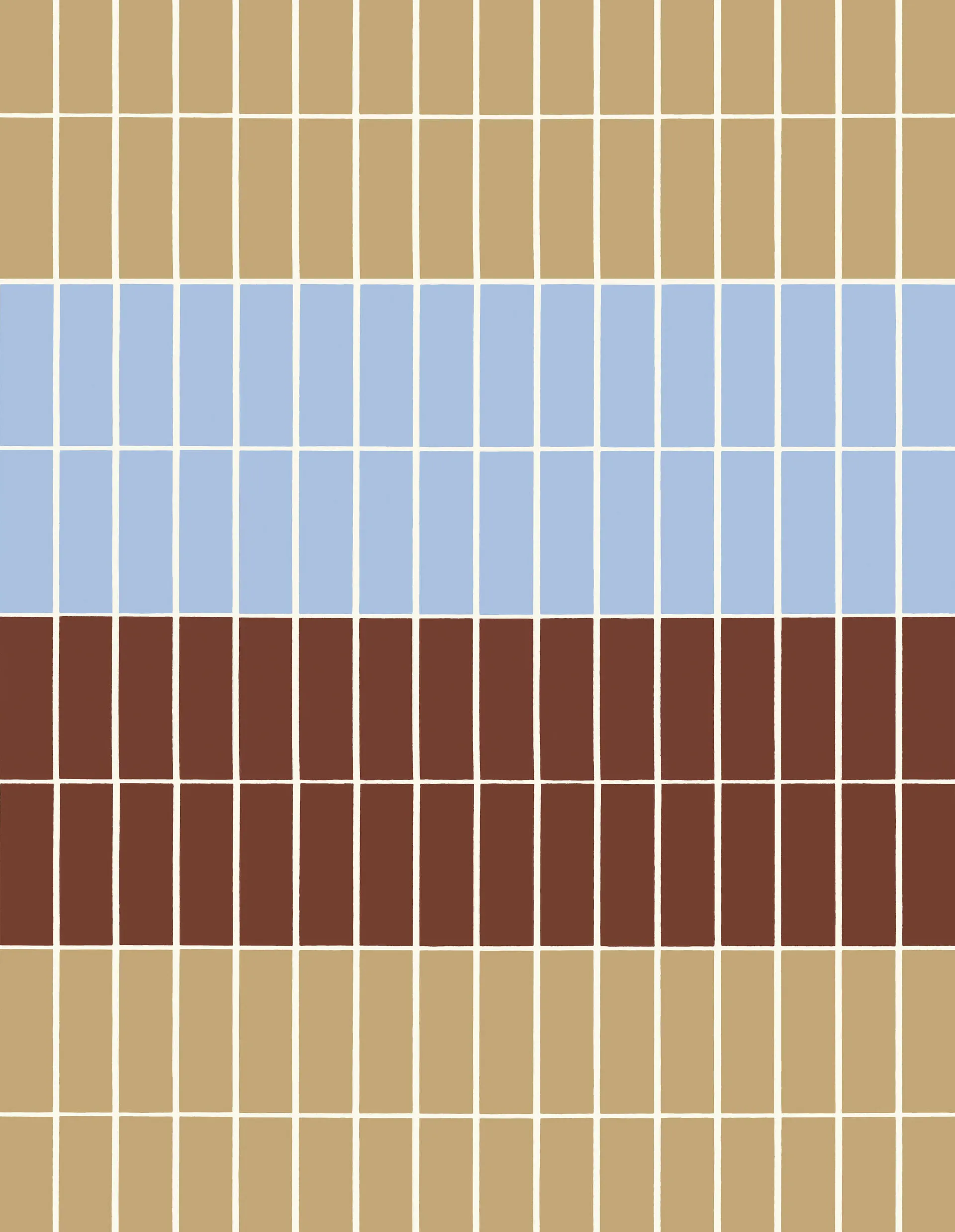 Tiiliskivi cushion cover 50x50 cm, Light blue-red-beige Marimekko