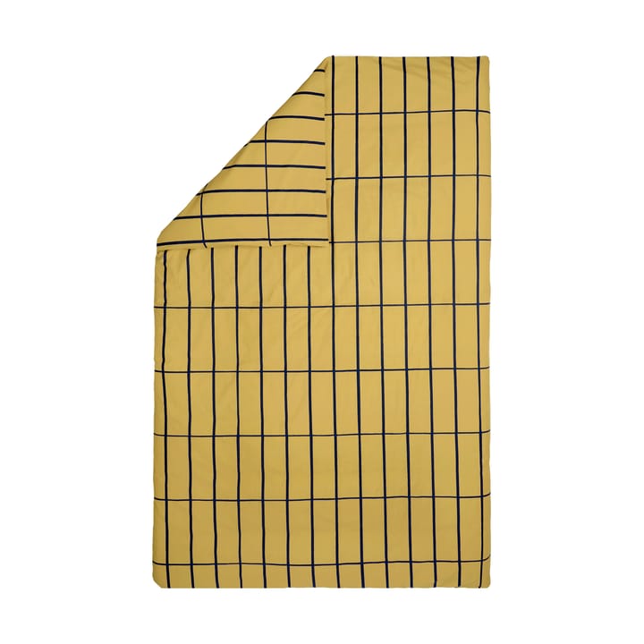 Tiiliskivi duvet cover 150x210 cm - Ochre-black - Marimekko
