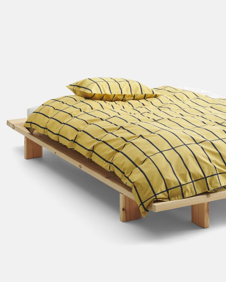 Tiiliskivi duvet cover 150x210 cm, Ochre-black Marimekko