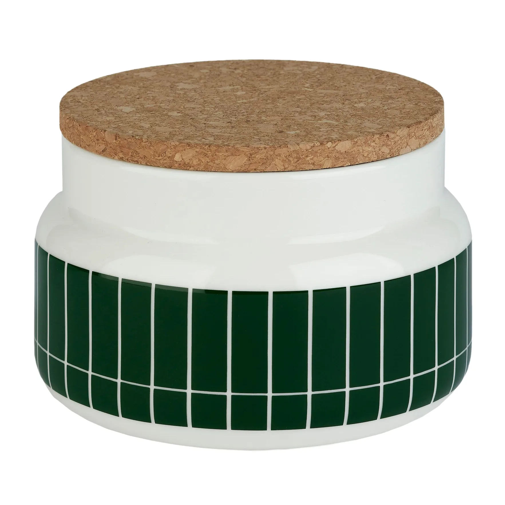 Tiiliskivi jar 0.7 l, White-dark green Marimekko