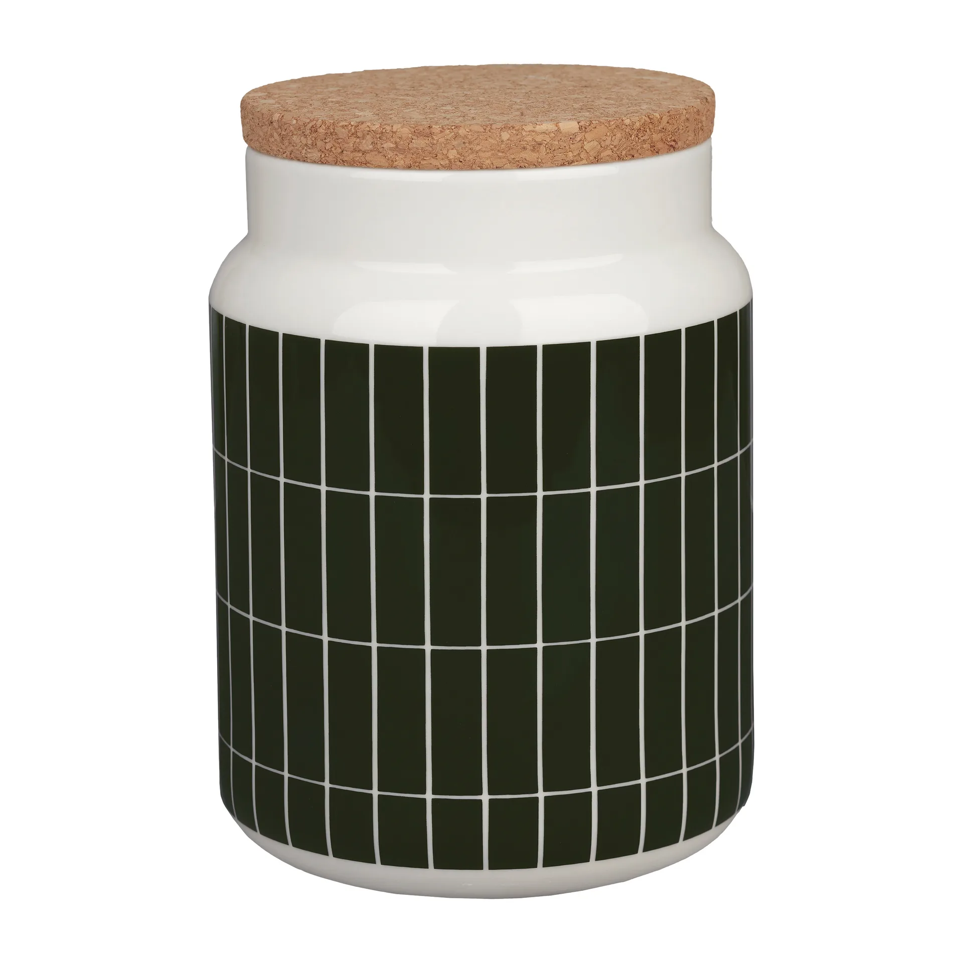 Tiiliskivi jar 1.2 l, white-dark green Marimekko
