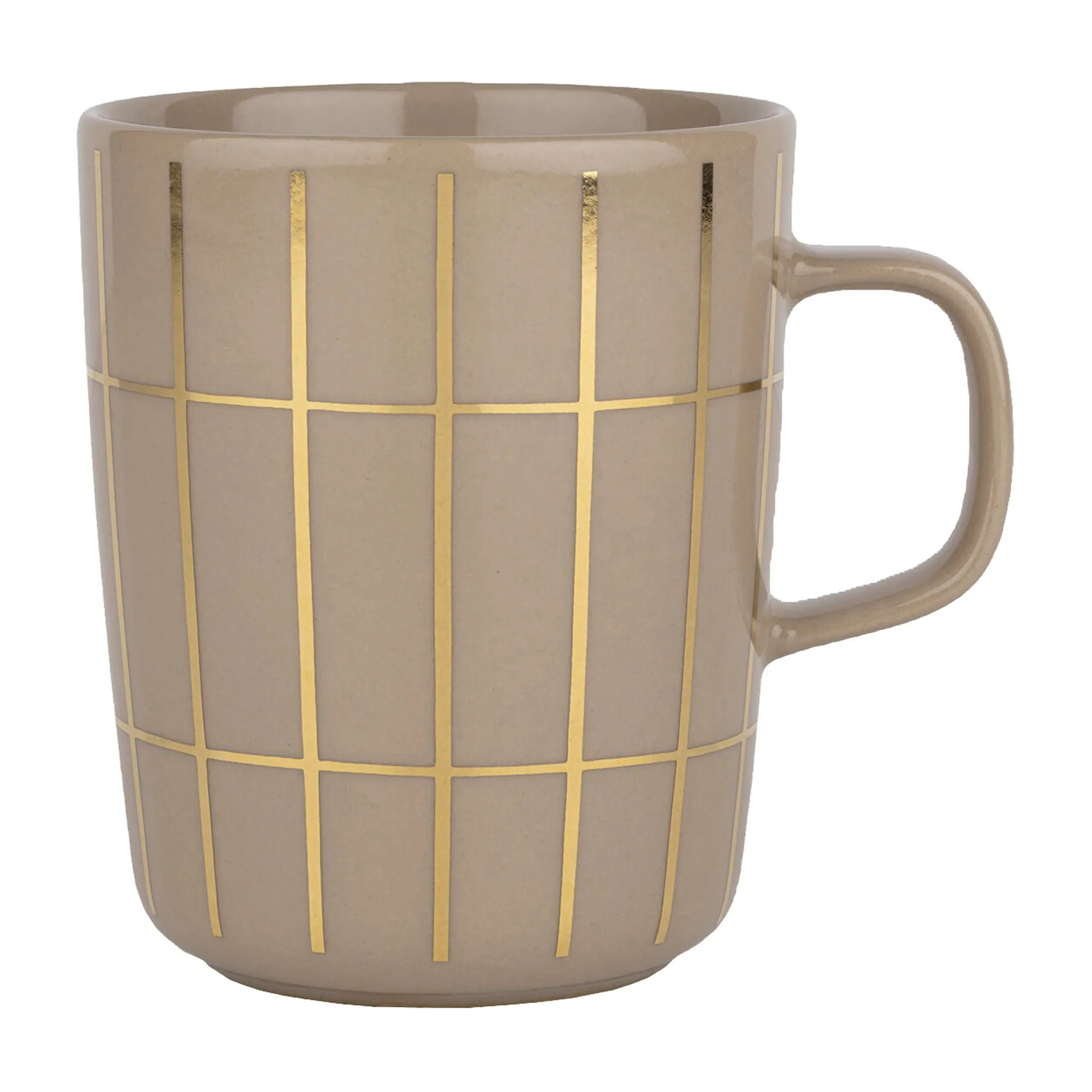 Tiiliskivi metal mug 25 cl, Beige-gold Marimekko
