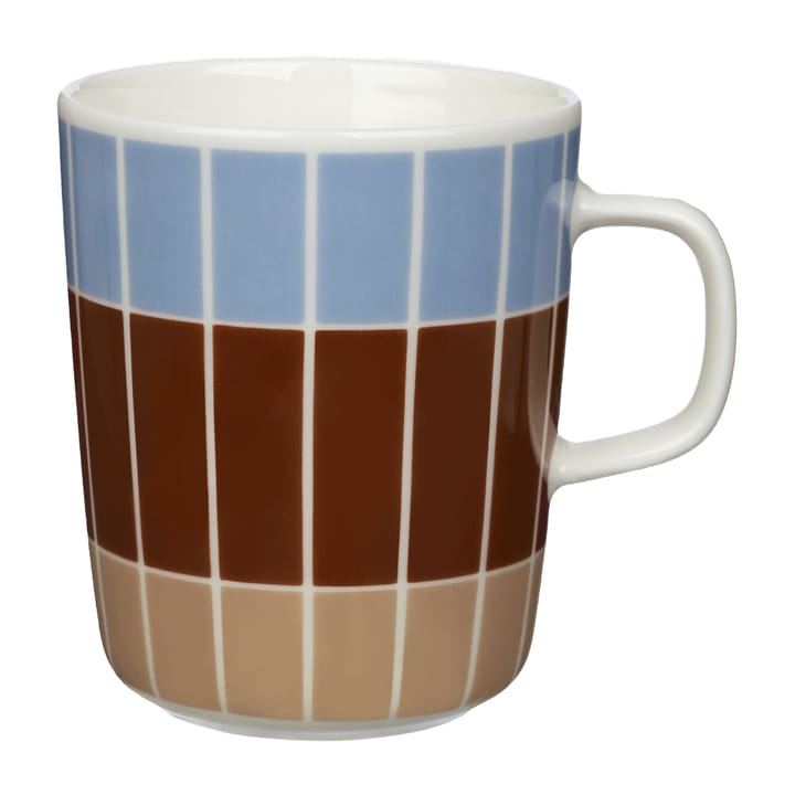Tiiliskivi mug 25 cl - Light blue-red-beige - Marimekko