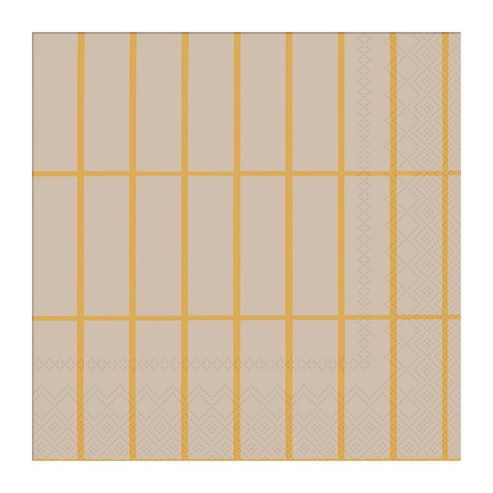 Tiiliskivi napkin 33x33 cm 20-pack - Linen-gold - Marimekko