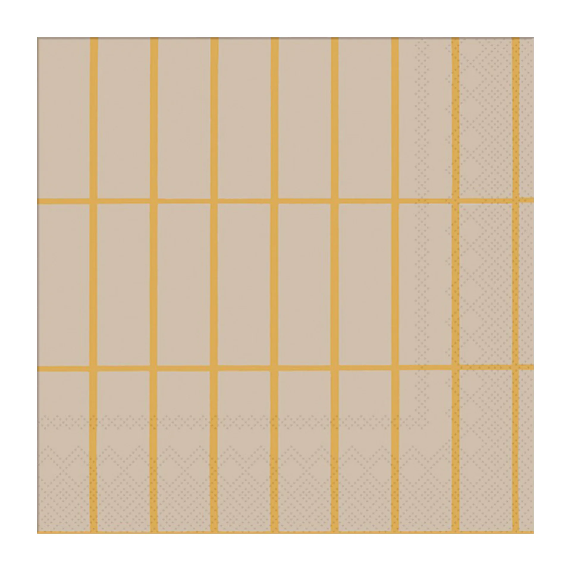 Tiiliskivi napkin 33x33 cm 20-pack, Linen-gold Marimekko