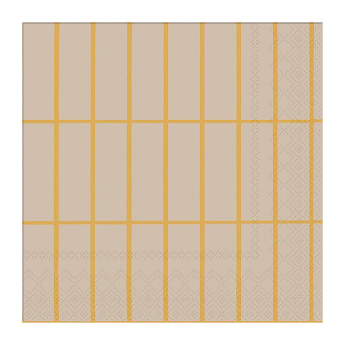 Marimekko Tiiliskivi napkin 33x33 cm 20-pack Linen-gold