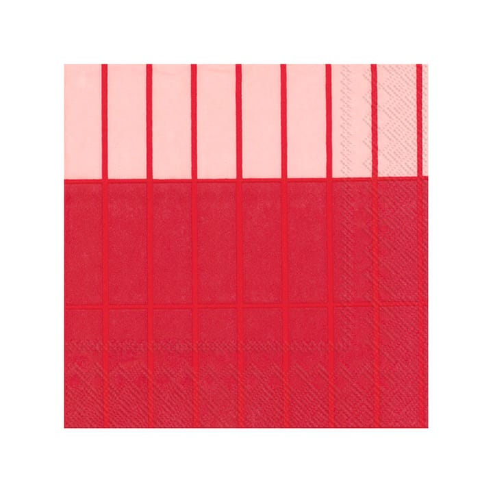 Tiiliskivi Raita napkin 20-pack - Red - Marimekko