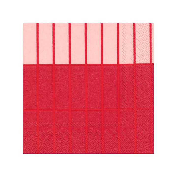 Tiiliskivi Raita napkins 20-pack, Red Marimekko