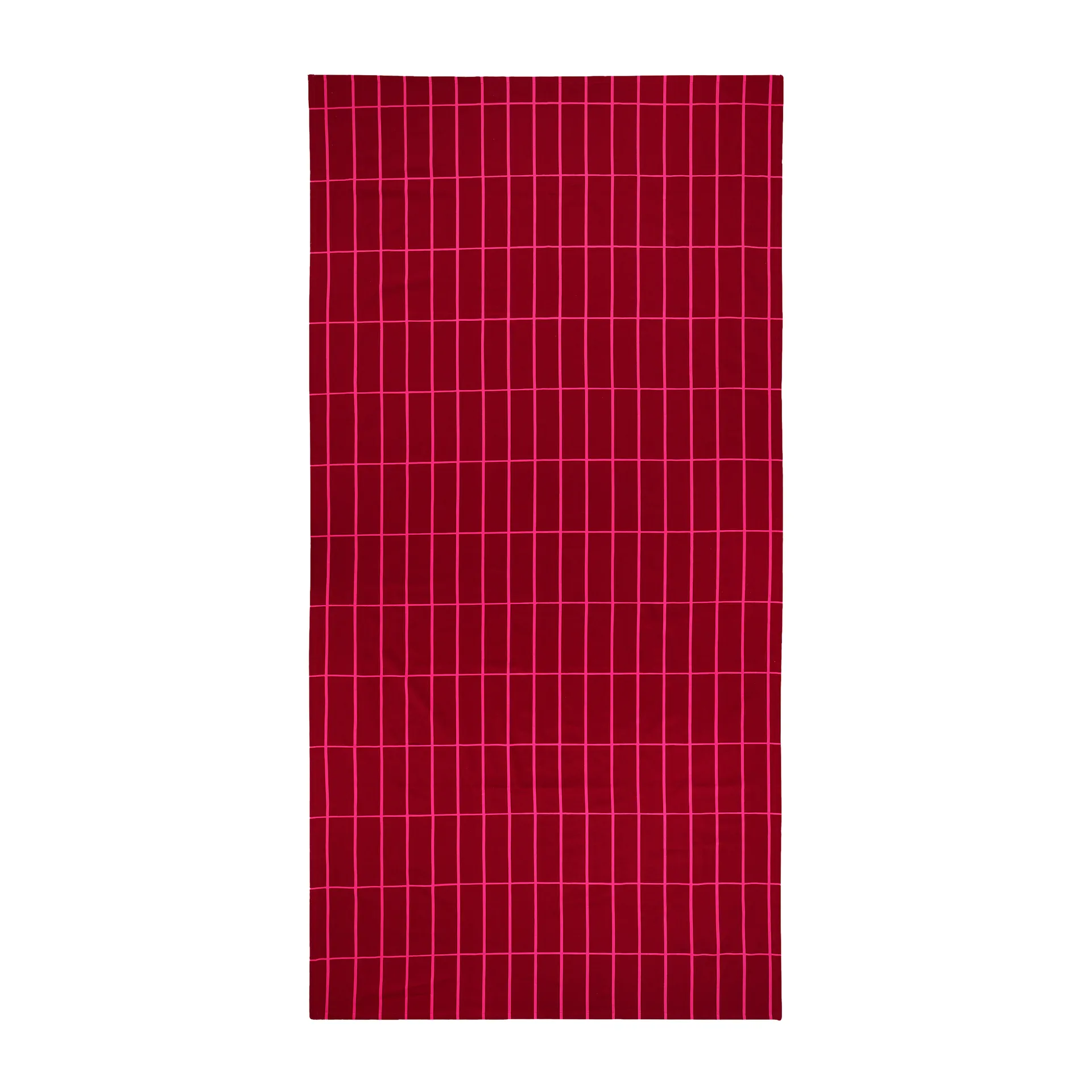 Tiiliskivi tablecloth 140x280 cm, Red-pink Marimekko