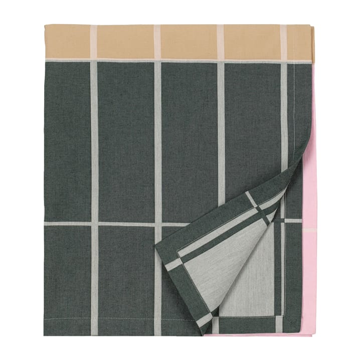Tiiliskivi tablecloth 156x280 cm - Beige-pink-darkgreen - Marimekko