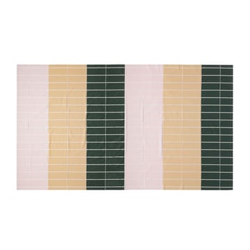 Tiiliskivi tablecloth 156x280 cm - Beige-pink-darkgreen - Marimekko