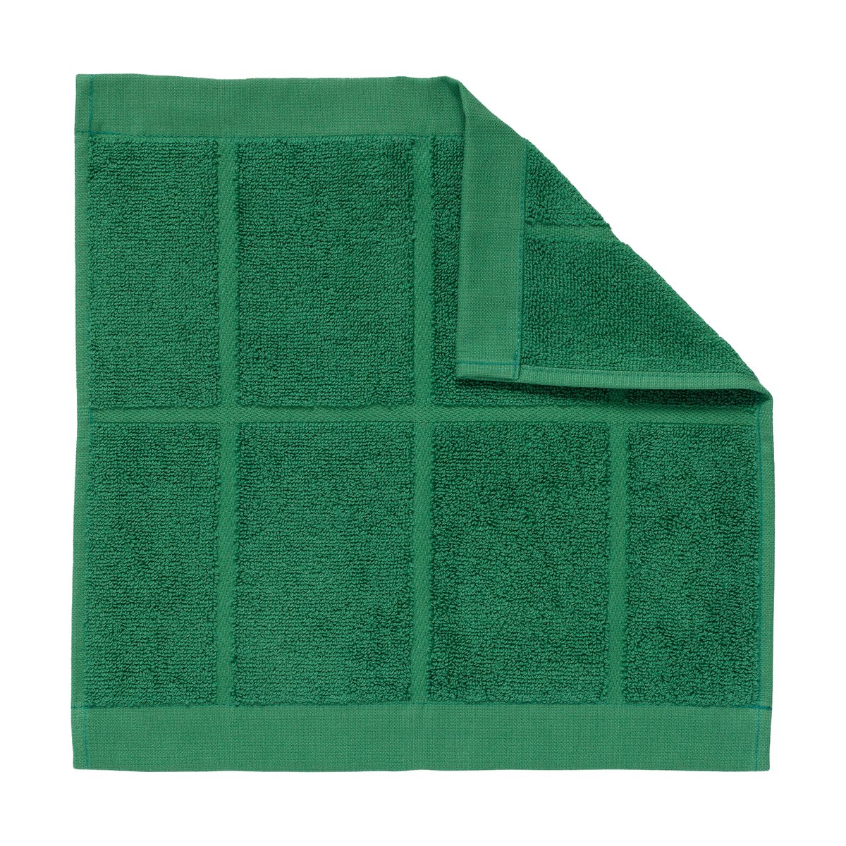 Marimekko Tiiliskivi towel 30x30 cm Green | Scandinavian Design | Hand towels | Green