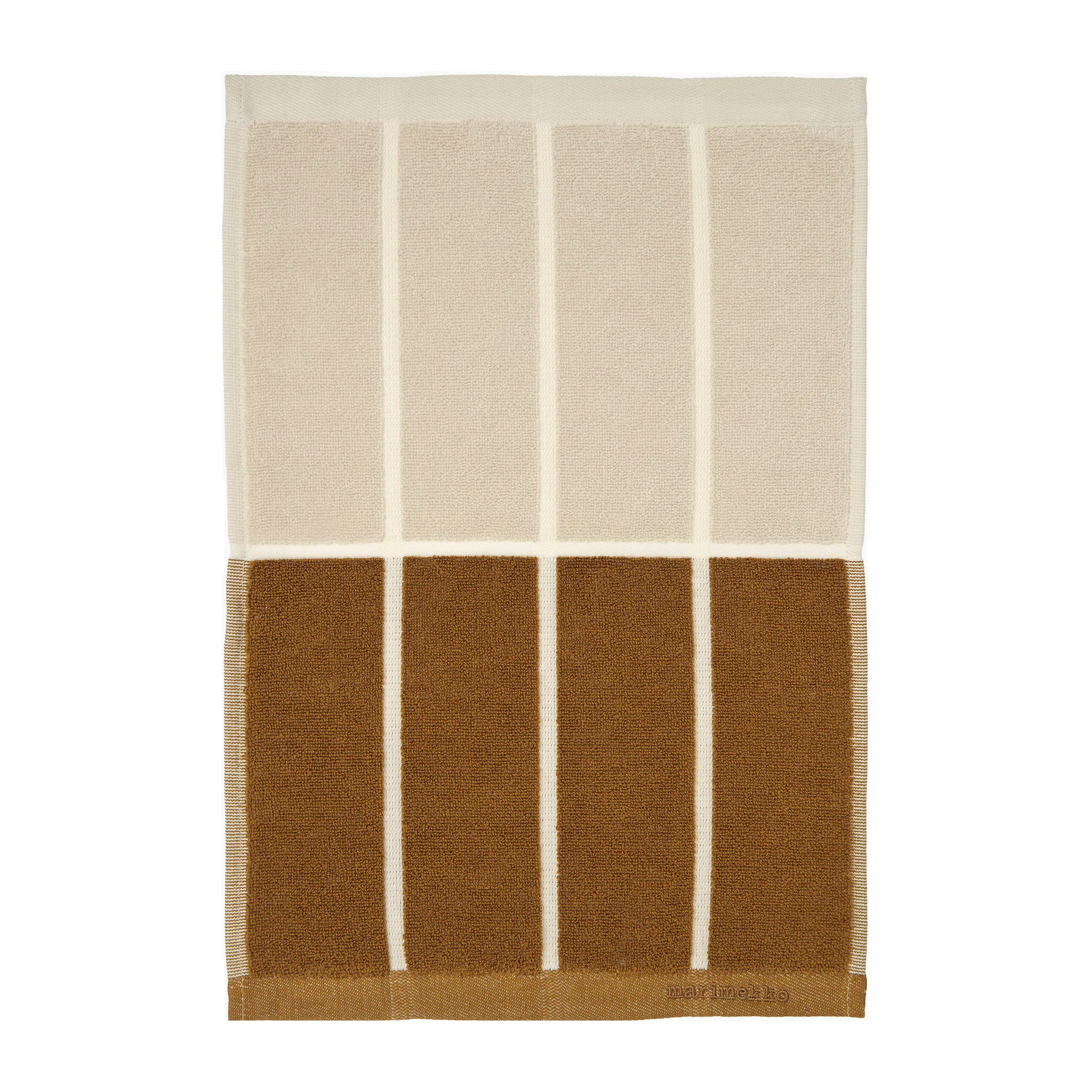 Tiiliskivi towel 30x50 cm, Dark grey-brown-beige Marimekko