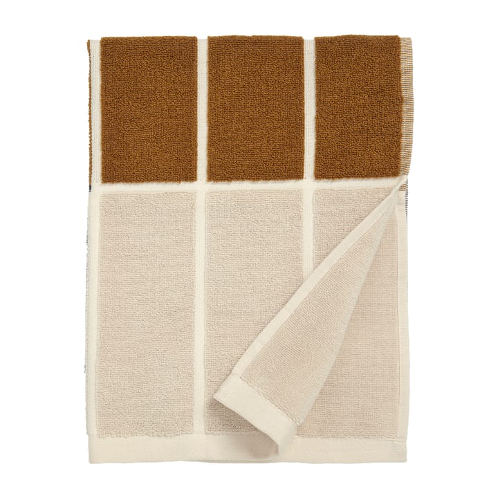 Tiiliskivi towel 50x70 cm - Dark grey-brown-beige - Marimekko