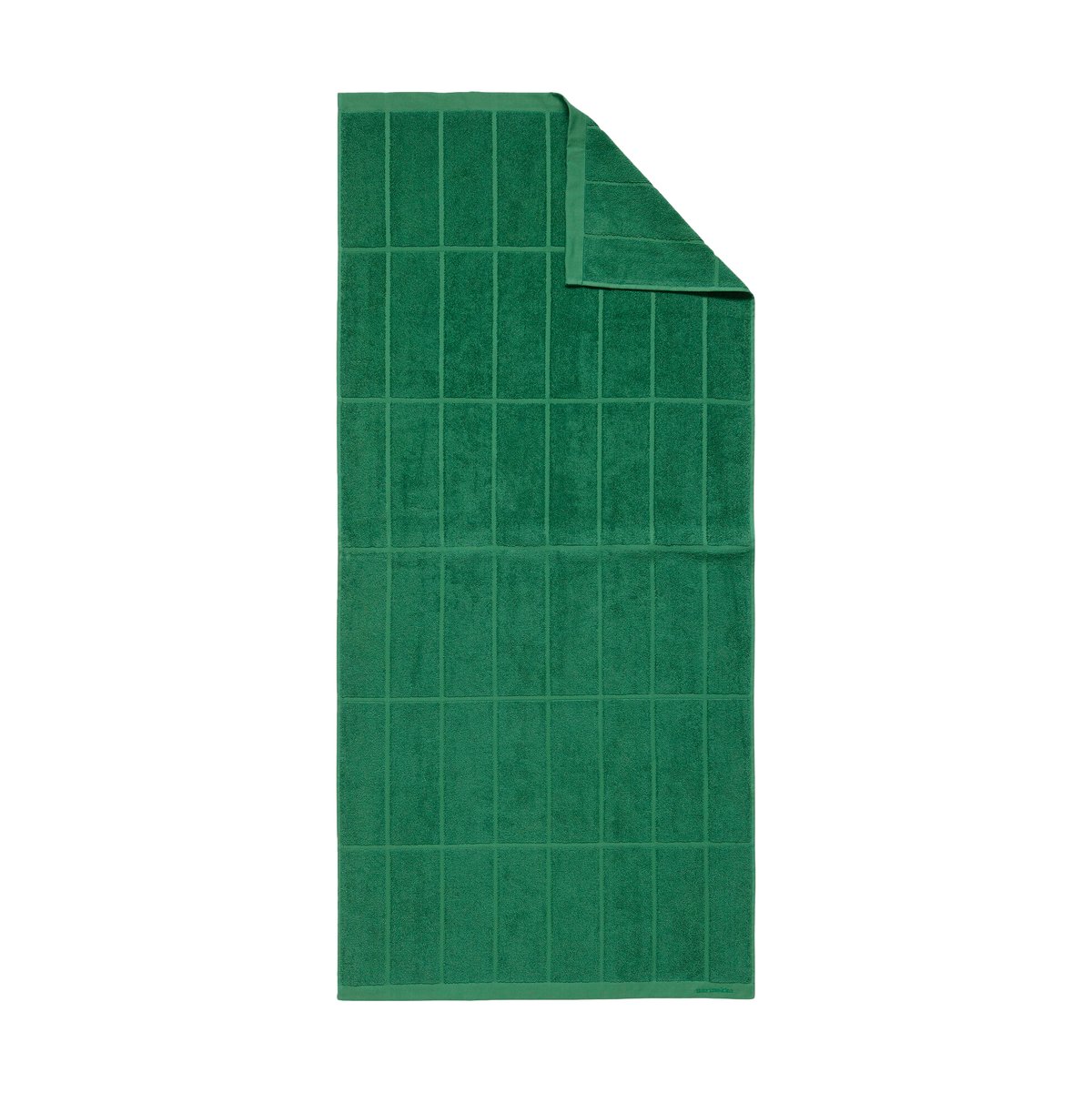 Marimekko Tiiliskivi towel 70x150 cm Green | Scandinavian Design | Hand towels | Green