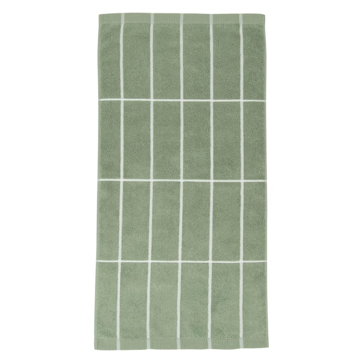 Tiiliskivi towel greygreen-white - 50x100 cm - Marimekko