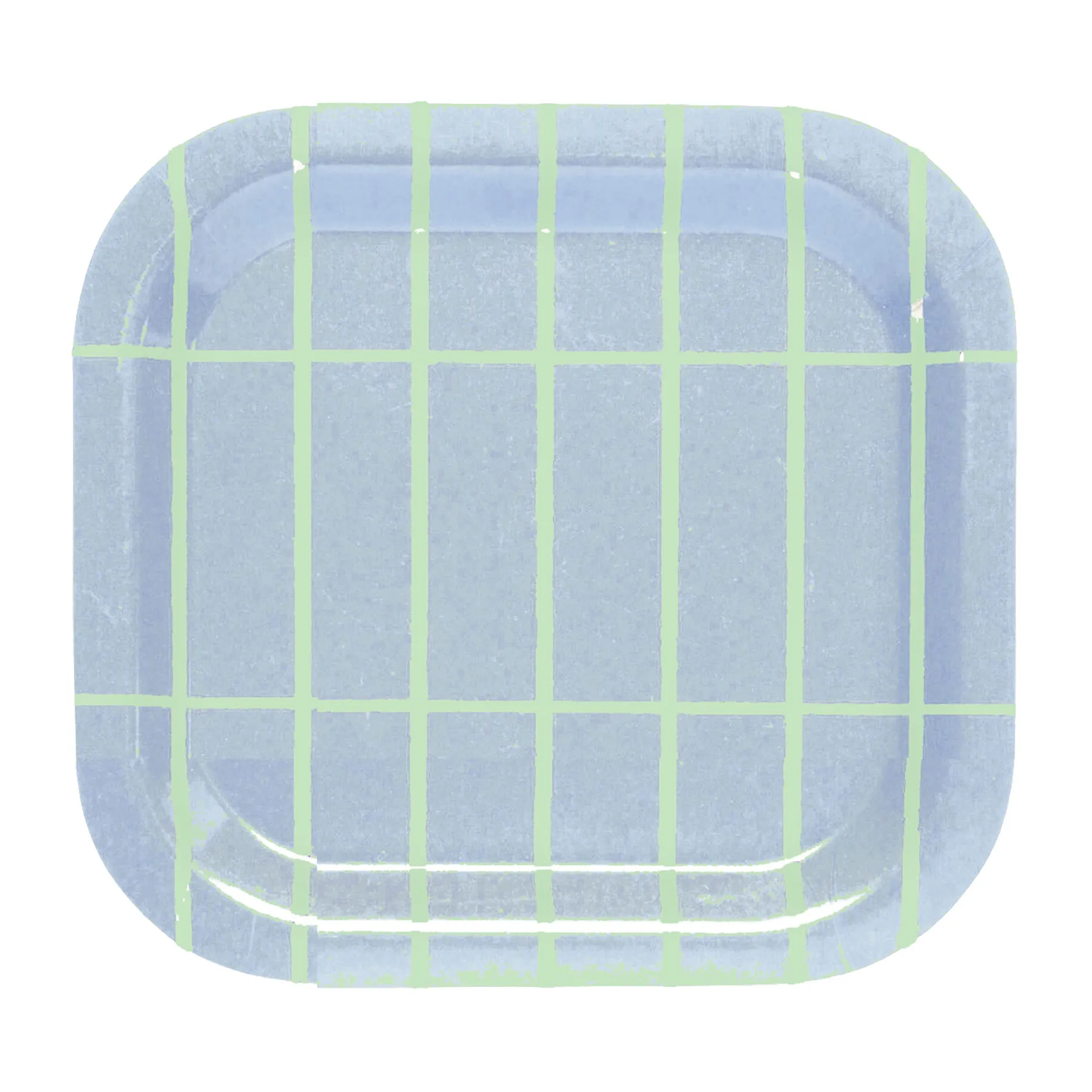Tiiliskivi tray 20x20 cm, Light blue-mint Marimekko