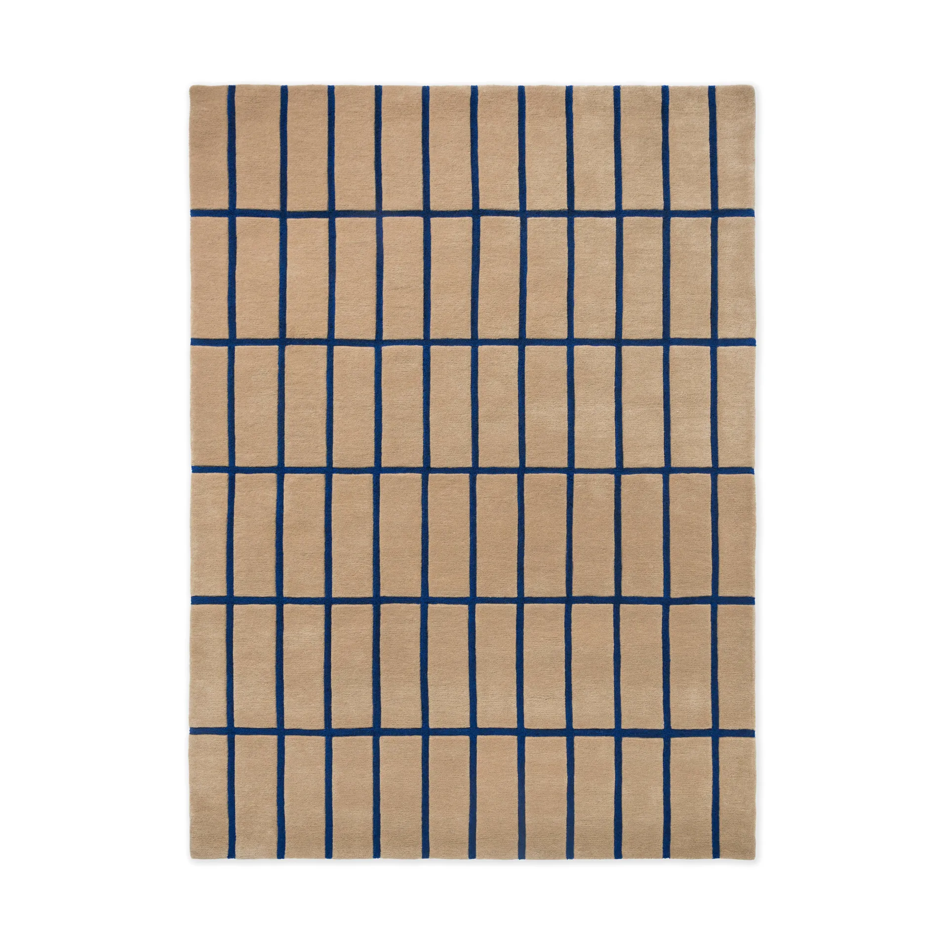 Tiiliskivi wool rug, Bright blue, 250x350 cm Marimekko