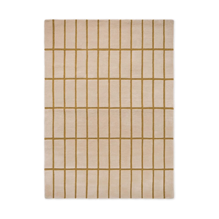 Tiiliskivi wool rug - Bronze yellow, 140x200 cm - Marimekko