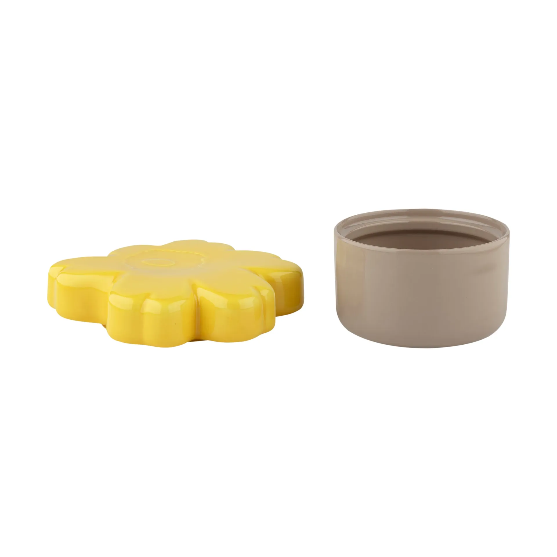 Unikko 60th Anniversary jar Ø19x11 cm, Terra-spring yellow Marimekko