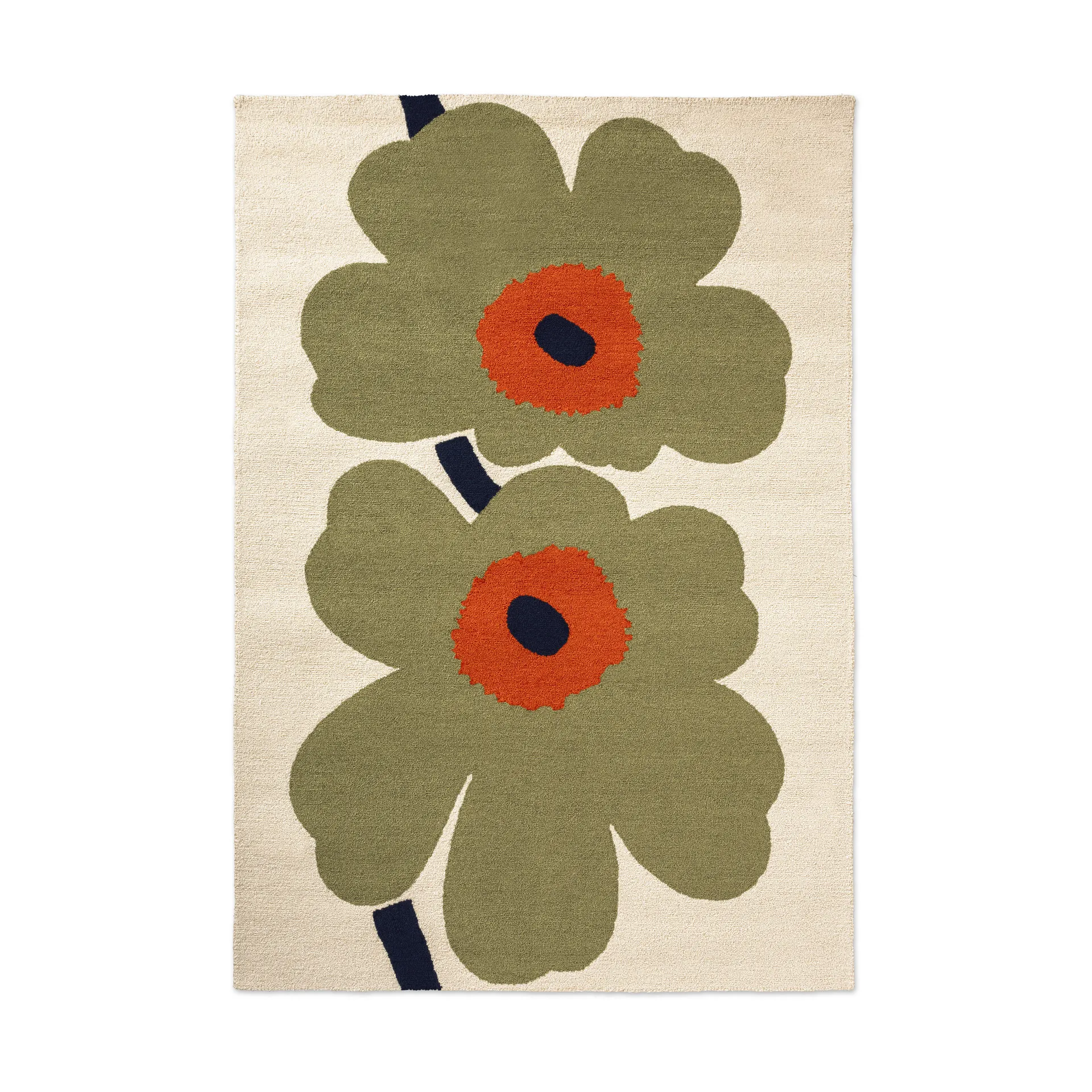 Unikko anniversary outdoor rug, Dusty green, 200x280 cm Marimekko