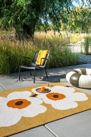 Unikko anniversary outdoor rug - Honey, 250x350 cm - Marimekko