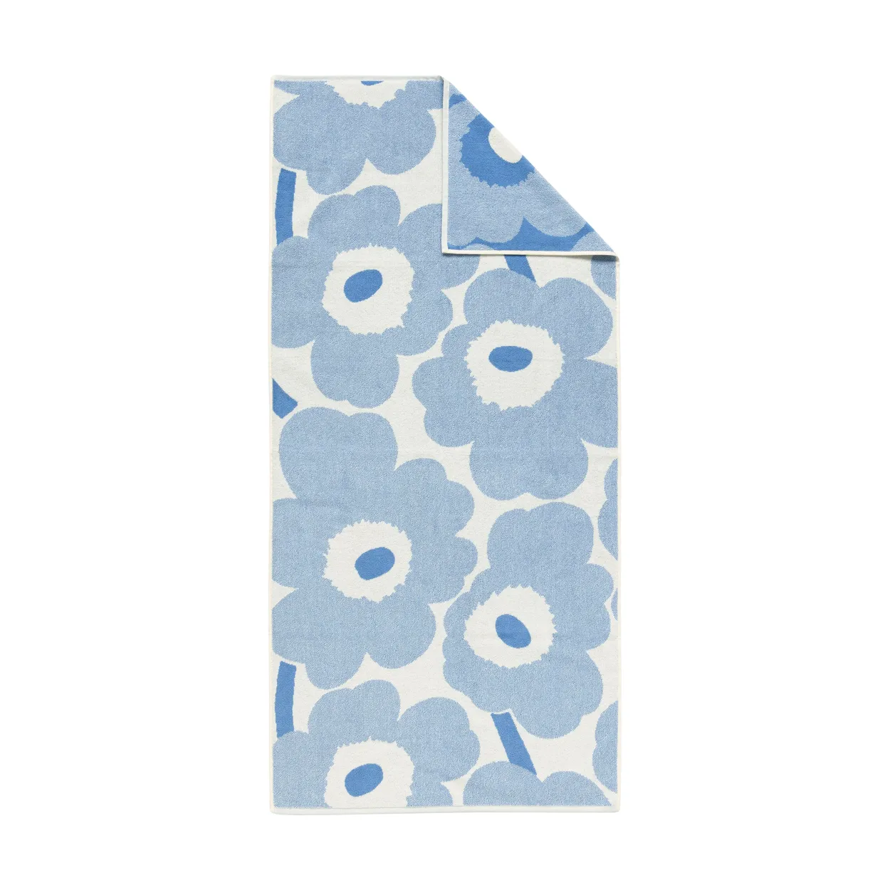 Marimekko Unikko bath towel 70x150 cm Blue | Scandinavian Design | Bath towels | Blue