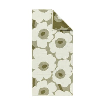 Unikko bath towel 70x150 cm - Green umber-cream - Marimekko