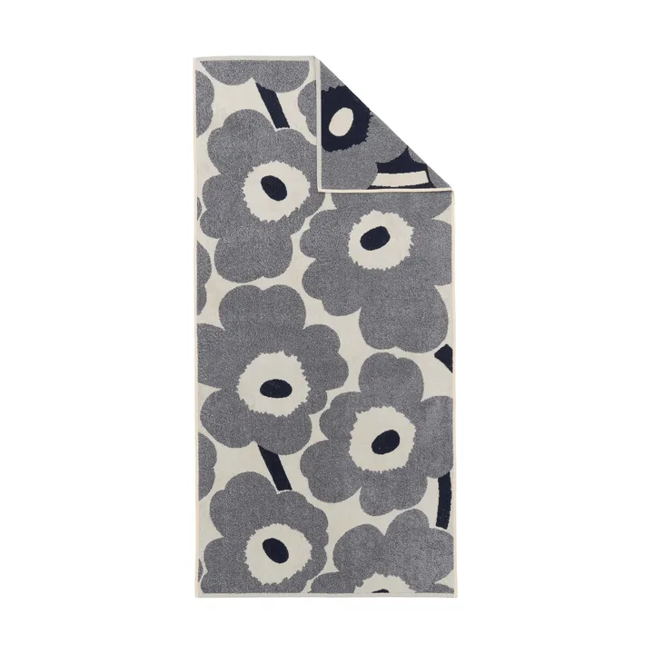 Unikko bath towel 70x150 cm - Off white-blueberry - Marimekko