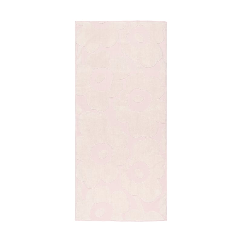 Marimekko Unikko bath towel 70x150 cm White-light pink