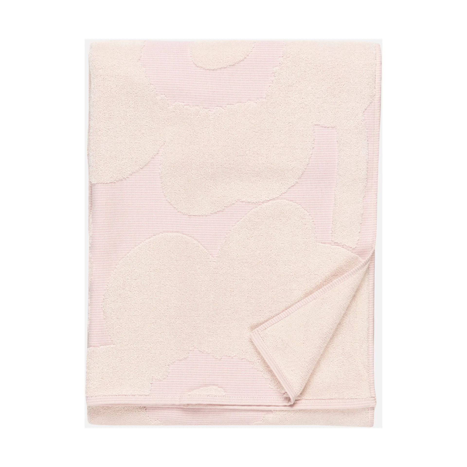 Unikko bath towel 70x150 cm, White-light pink Marimekko