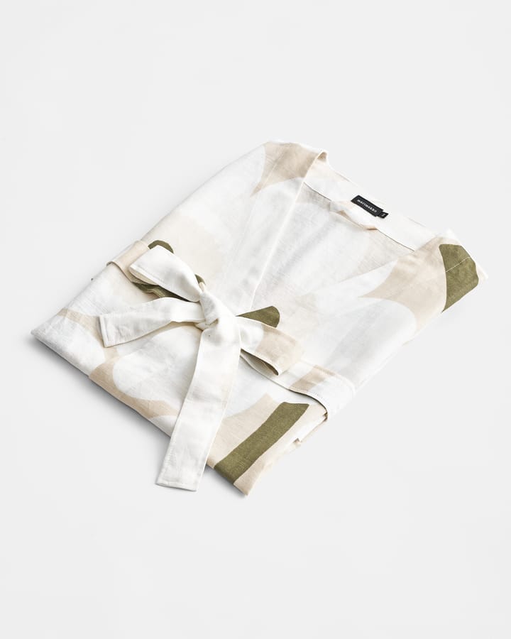 Unikko bathrobe - Beige-white-green, S/M - Marimekko